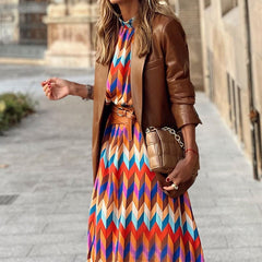 Casual  Lantern Sleeve Dress