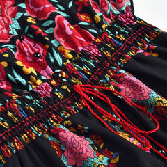 DeRuiLaDy New Summer  Boho Beach Maxi Dress