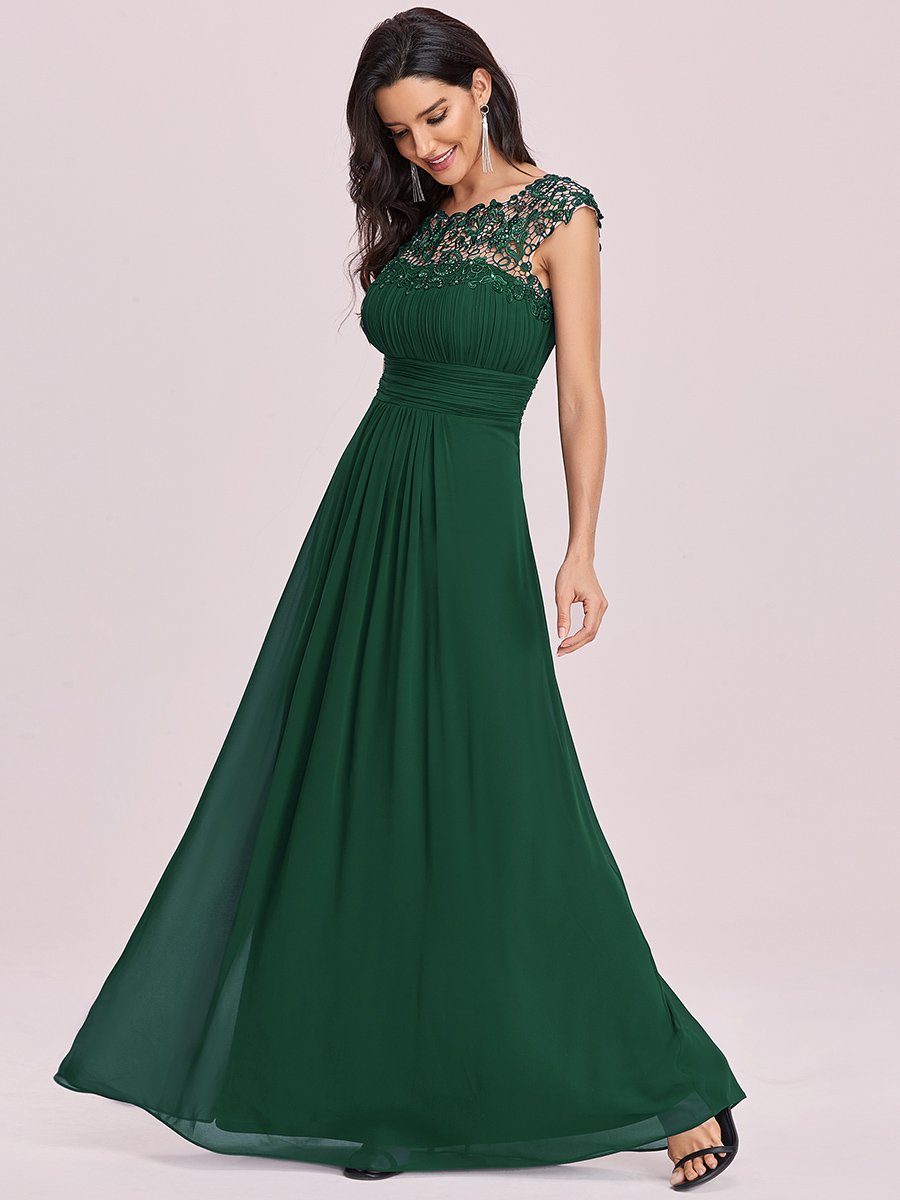 Bestsellers Wholesale Lacey Chiffon Evening Party Gowns