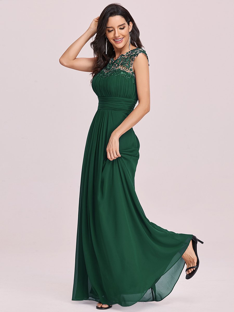 Bestsellers Wholesale Lacey Chiffon Evening Party Gowns