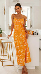 New  Backless High Waist Strap Maxi Dress