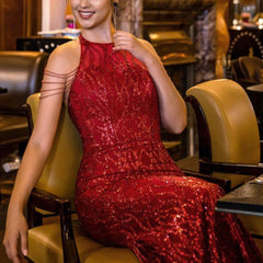 Fashion  Halter Neck Prom Dresses