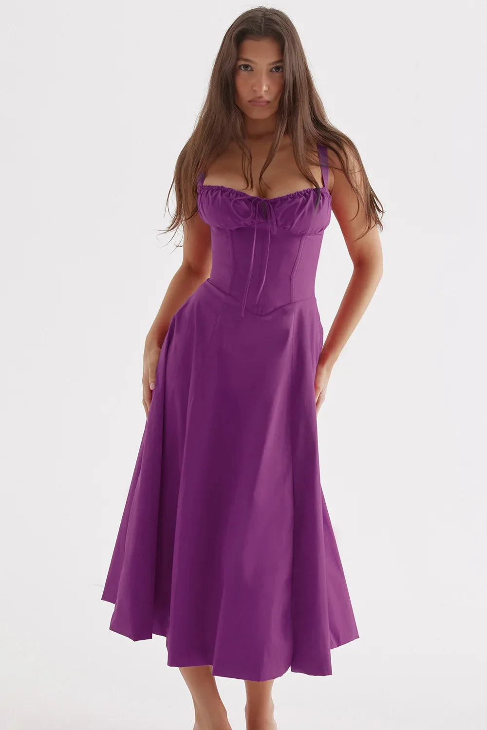 Fashion Temperament Sleeveless Maxi Casual Summer Floral Dress