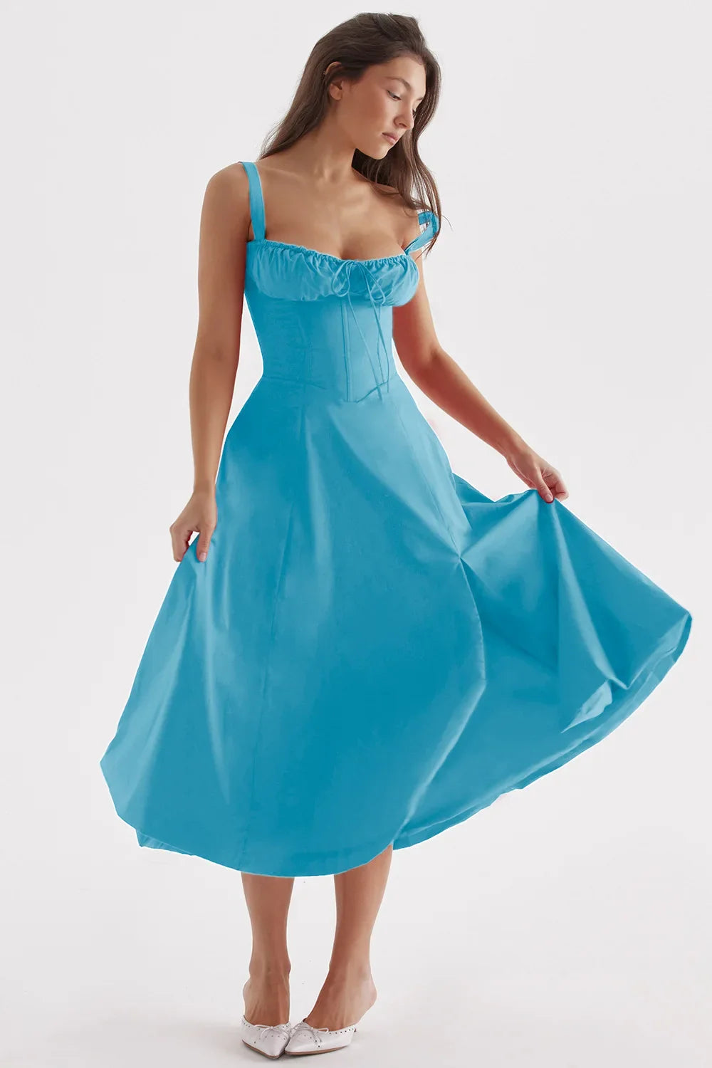 Fashion Temperament Sleeveless Maxi Casual Summer Floral Dress