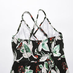 Floral Print Suspenders Bohemia Dresses