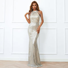 Glitter Sequins Formal Evening Dress