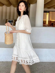 Summer Holiday Long Dress Vocation Beach Ladies New Midi Dress