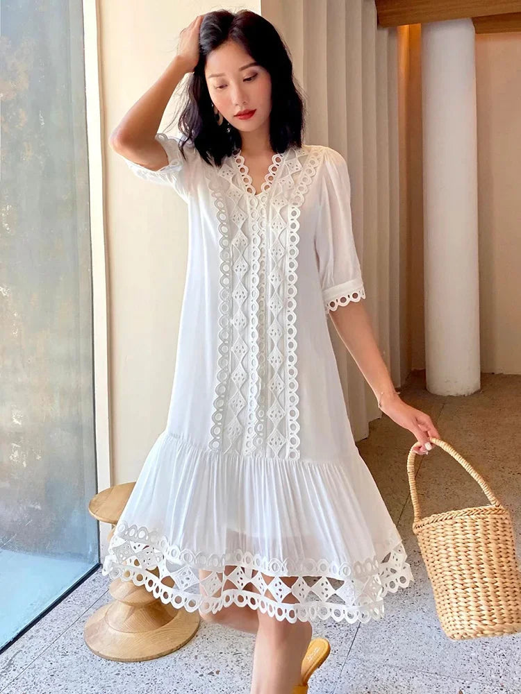 Summer Holiday Long Dress Vocation Beach Ladies New Midi Dress