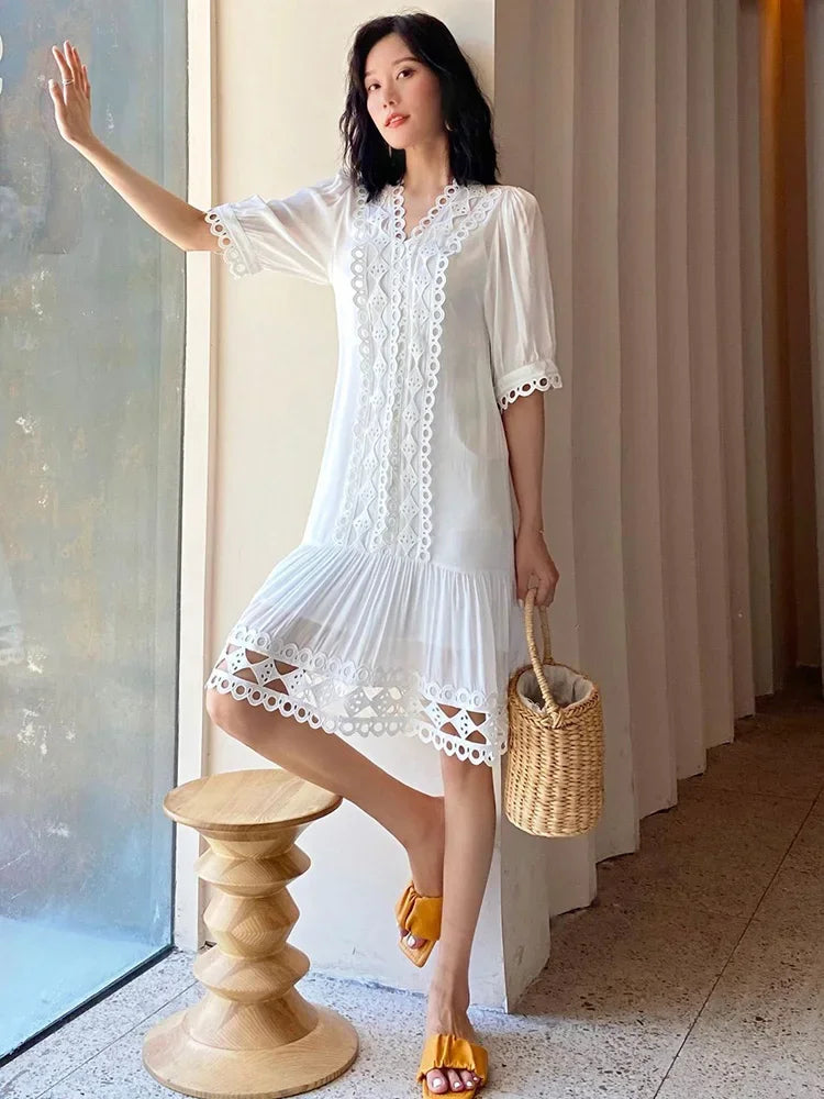 Summer Holiday Long Dress Vocation Beach Ladies New Midi Dress