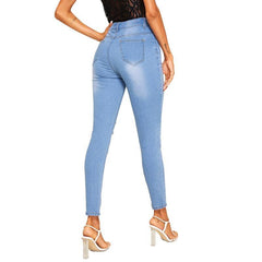 High Waist Pencil Jeans