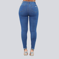 High Waist Slim Fit Pencil Jeans