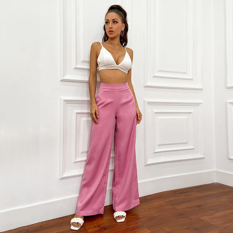 High Waist Wide Leg Pants