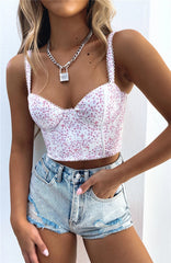 Printed Bodycon Cami Top