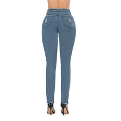 High Waist Skinny Stretch Jeans