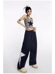 Star Sweatpants Kpop Oversized Jogging Harajuku Wide Leg Pant