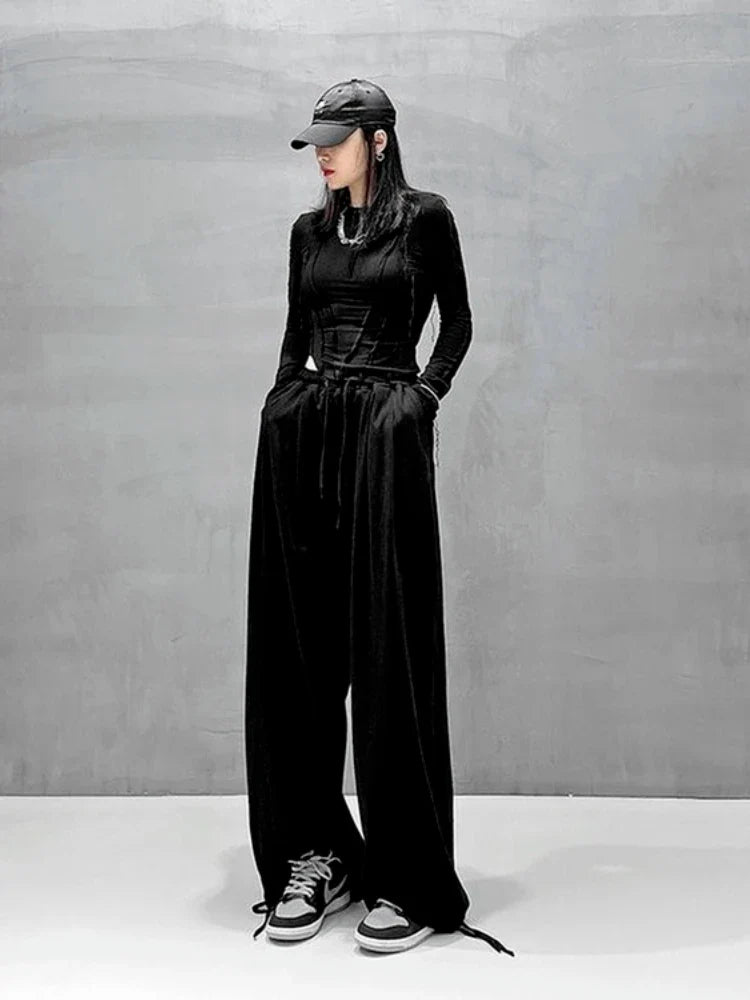 Gray Joggers Sweatpants Korean Fashion Oversize Loose Pant