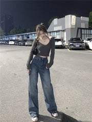 Baggy  Y2K Streetwear Oversize Distressed Wide Leg Denim Pant