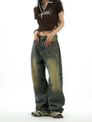Distressed Baggy  Y2K Grunge Vintage Oversize Wide Leg Pant
