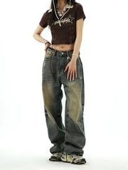 Distressed Baggy  Y2K Grunge Vintage Oversize Wide Leg Pant