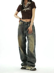 Distressed Baggy  Y2K Grunge Vintage Oversize Wide Leg Pant