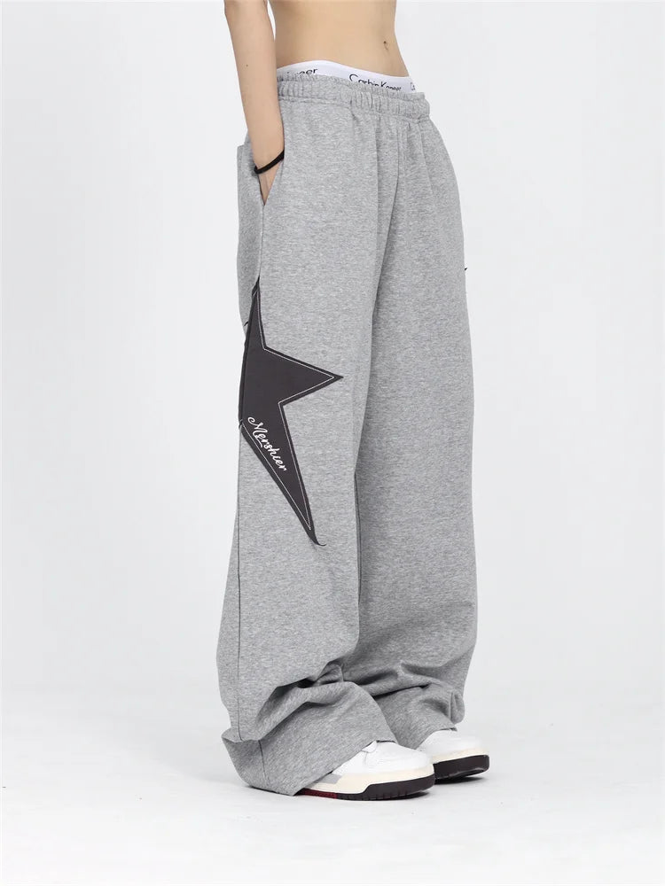 Star Jogging Sweatpants Harajuku Retro Vintage Patchwork Pant