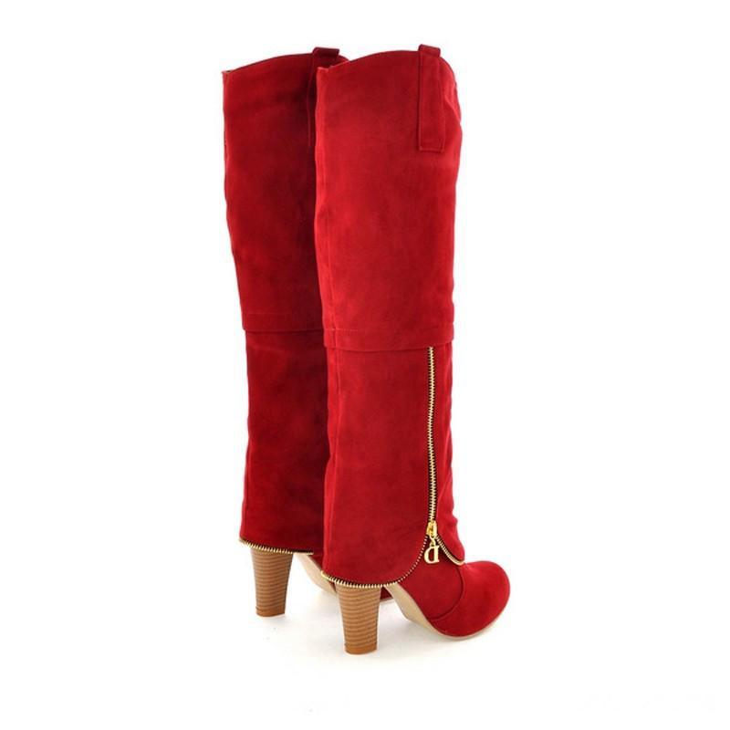 High Heels Long Flock Winter Knee High Boots