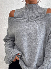 Half Turtleneck Casual Woman Warm Sweaters