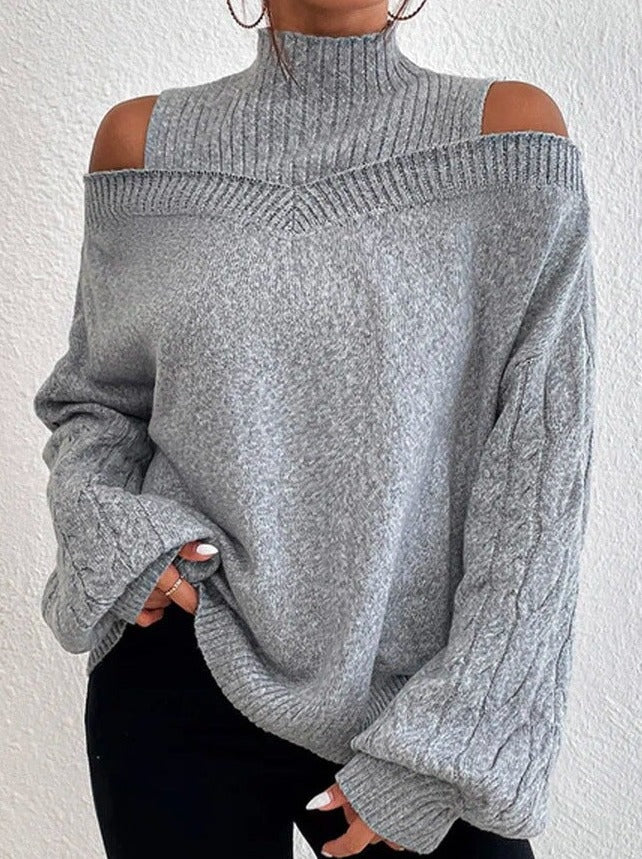 Half Turtleneck Casual Woman Warm Sweaters