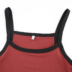 Contrast Color Cami Top