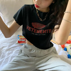 Retro Punk Aesthetic Slim Short Sleeve T-Shirt