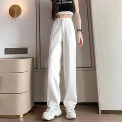 Straight Denim Pants Korean Streetwear Vaqueros Vintage Kot Pantalones