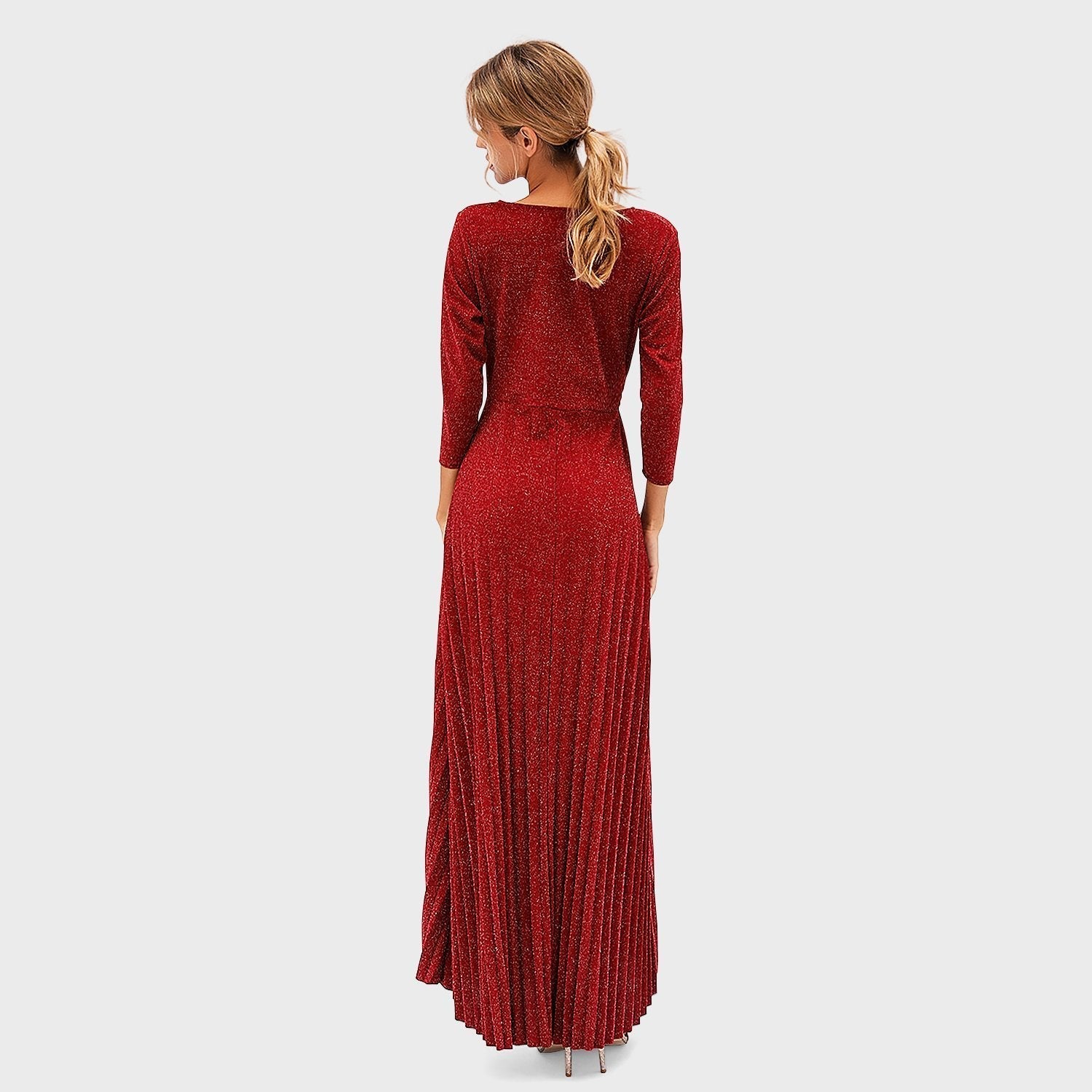 Fashion V-Neck Long-Sleeved Evening Dresses