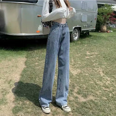 Denim Harajuku Streetwear Quality Right Broek 's Jeans