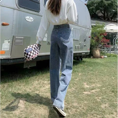 Denim Harajuku Streetwear Quality Right Broek 's Jeans