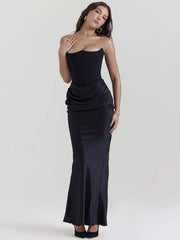 Off-shoulder Backless Club Party Maxi Dress