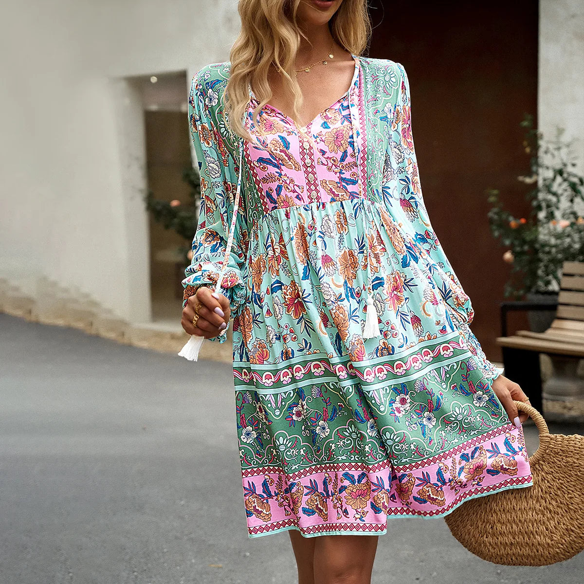 Casual Bohemian Dress: New Fashion Boho Dress for