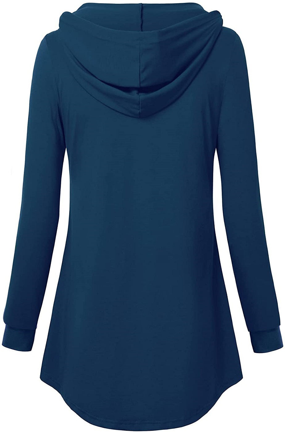 V neck design hoodied women plain daily hoodies