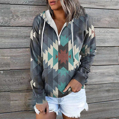 Hooded Bohemia Style Casual Long Sleeve Hoodies