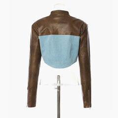 American retro design motorcycle jacket