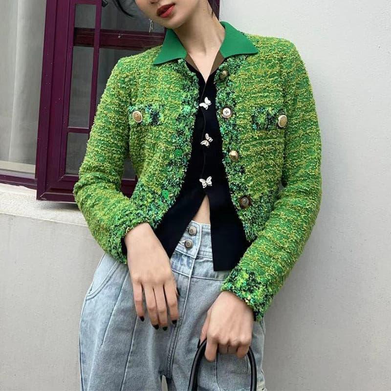 Green Short Wool Jacket