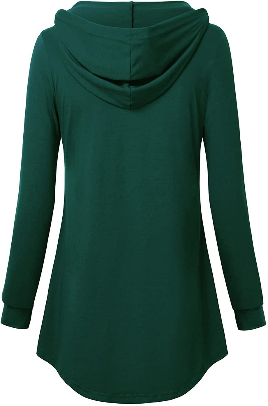 V neck design hoodied women plain daily hoodies