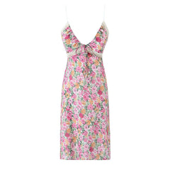 Floral Print Sleeveless A-Line Mini Dresses