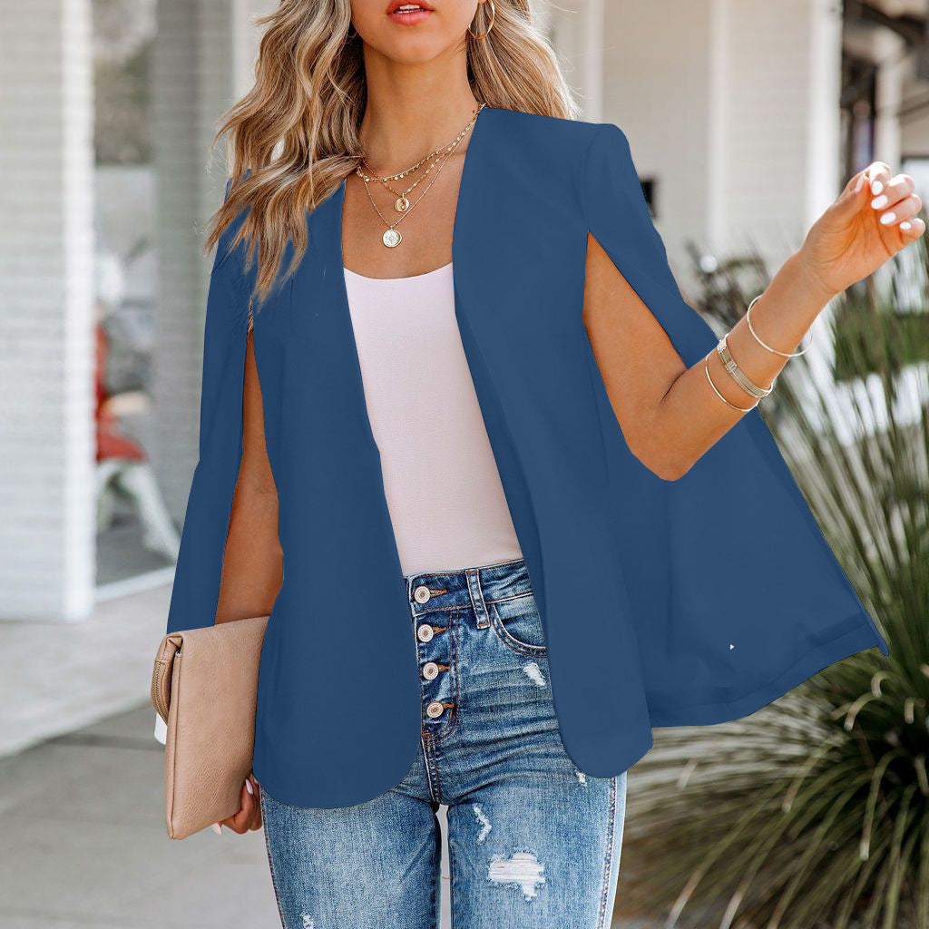 Fashion women's casual lapel coats