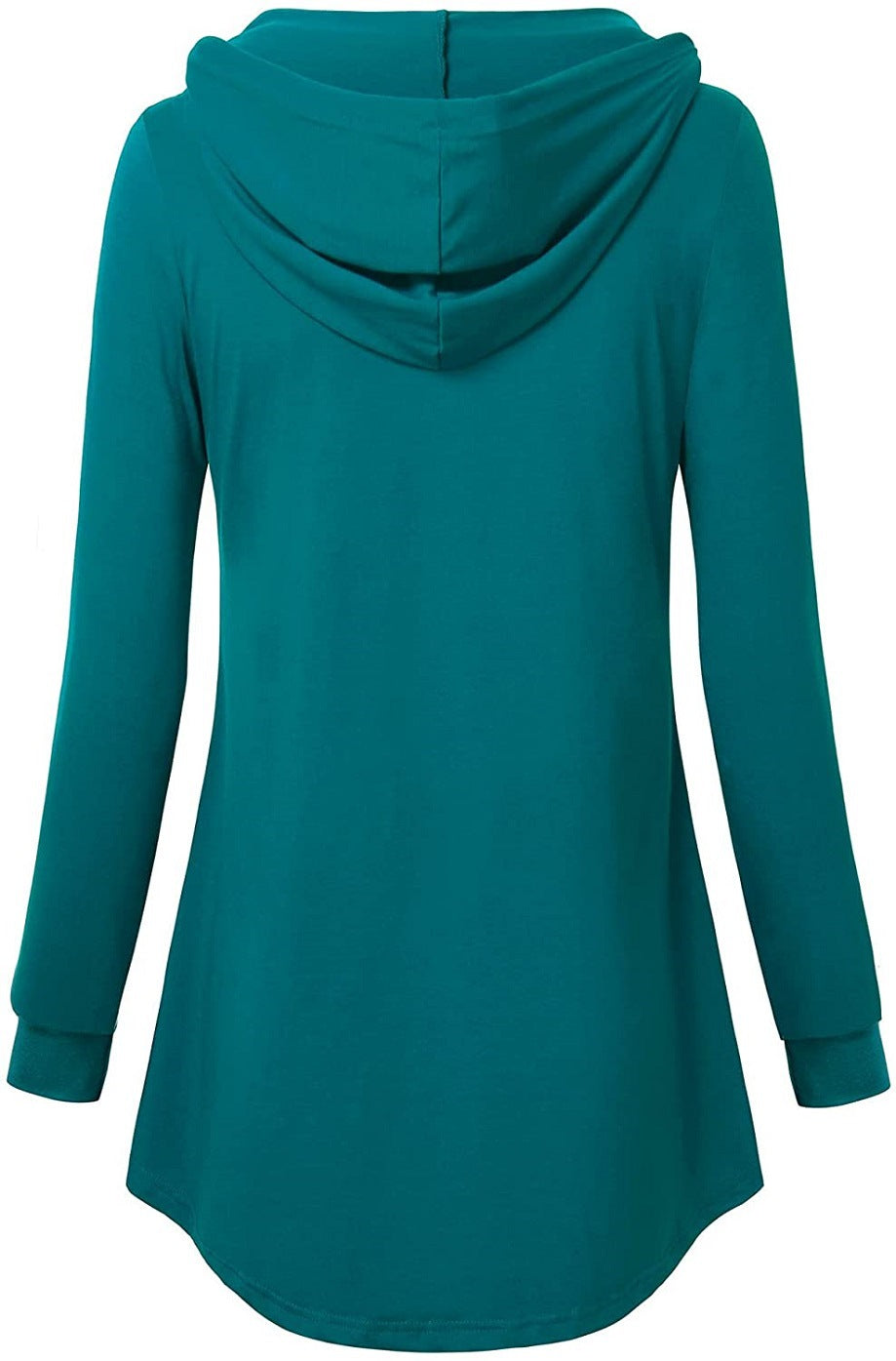 V neck design hoodied women plain daily hoodies