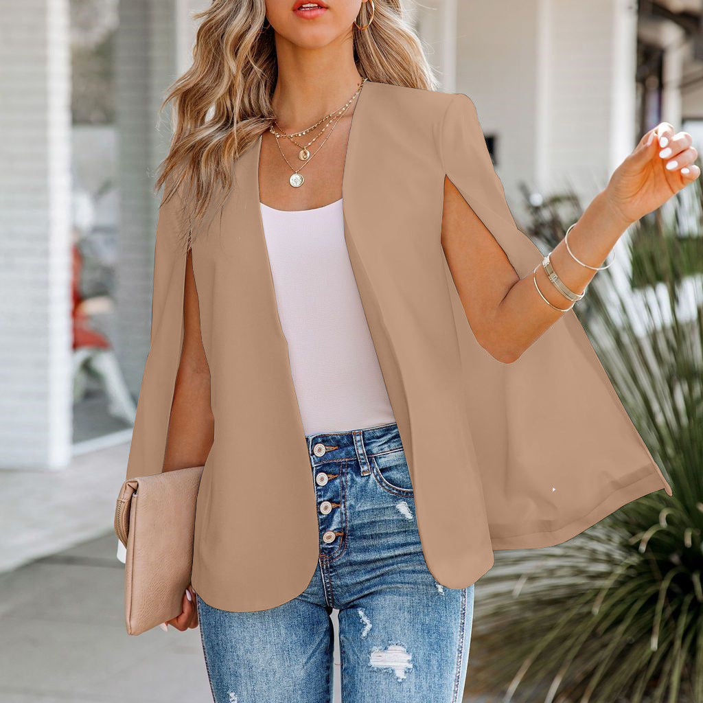 Fashion women's casual lapel coats