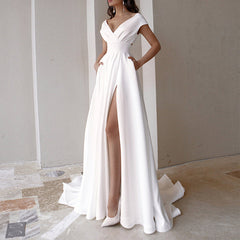 Temperament Ruffle Evening Dress