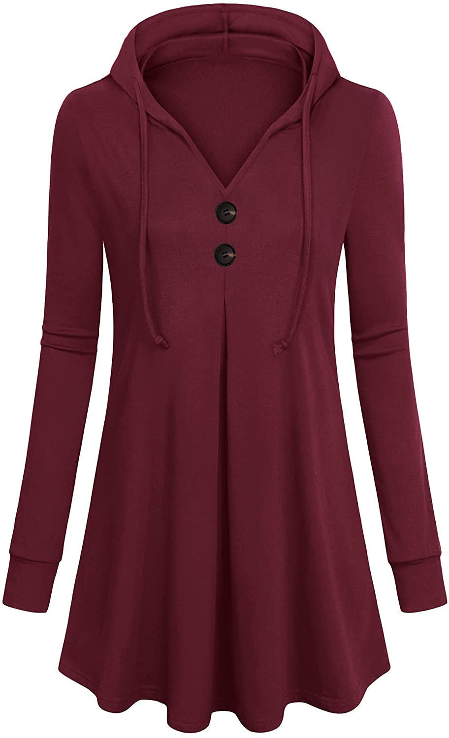 V neck design hoodied women plain daily hoodies