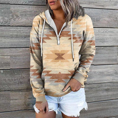 Hooded Bohemia Style Casual Long Sleeve Hoodies