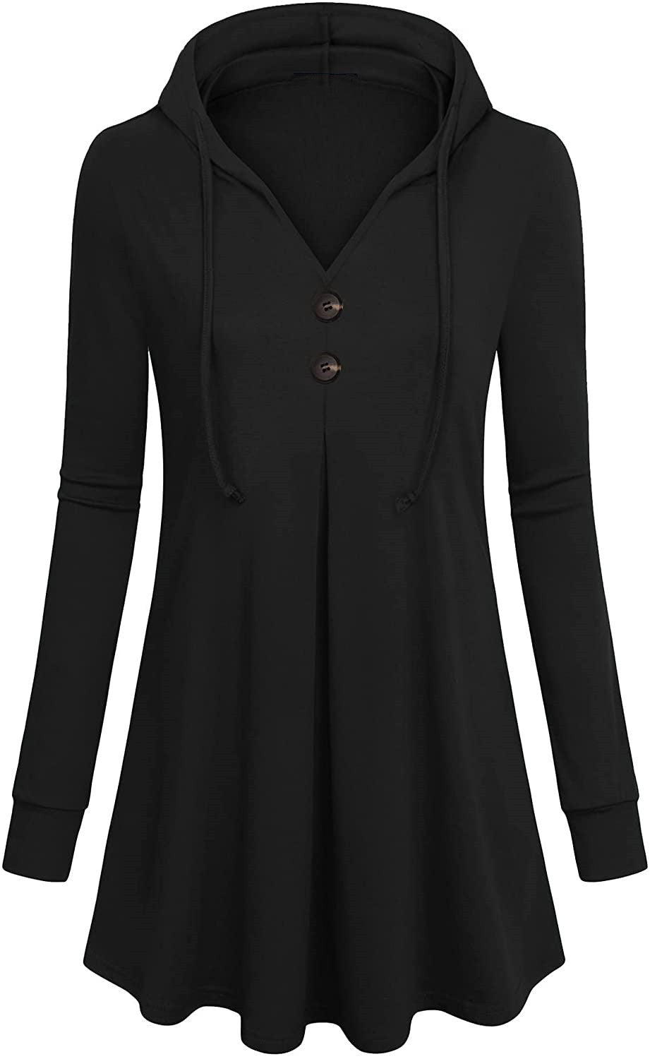 V neck design hoodied women plain daily hoodies