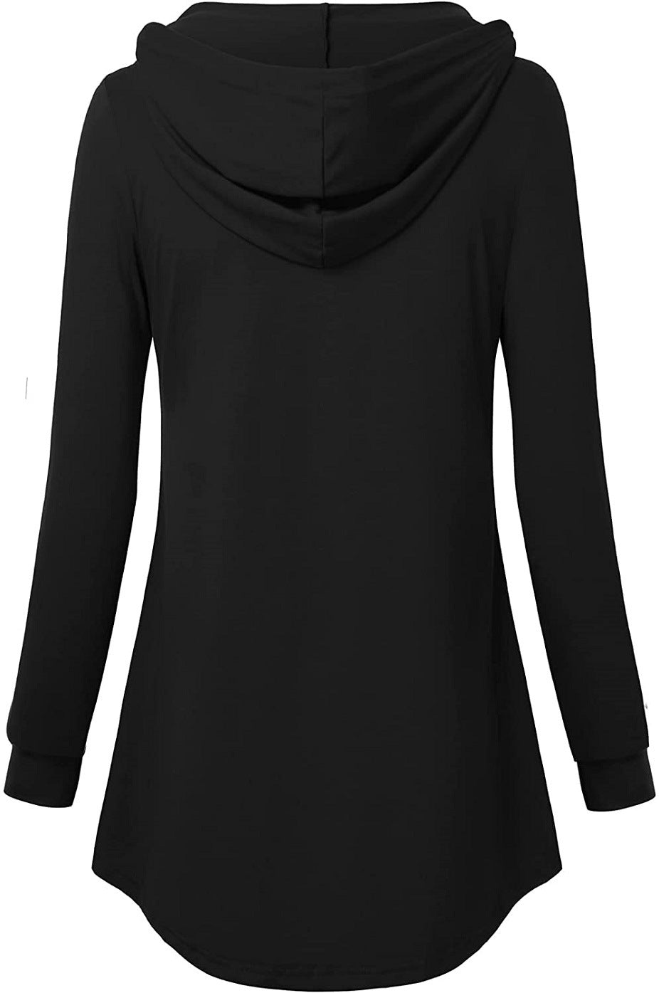 V neck design hoodied women plain daily hoodies